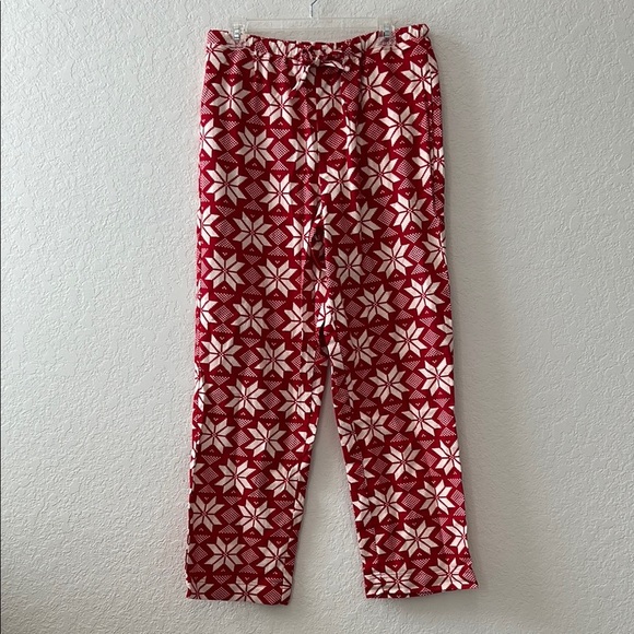 Hanna Andersson Red and White Patterned Pajama Pants - Picture 1 of 6
